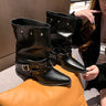 WYREL BOOTS WATERPROOF - Y2K Women Pointed Toe Slouch Boots, 2026 New Black Platform Tall Cuff Boots, Height Increasing Stacked Boots